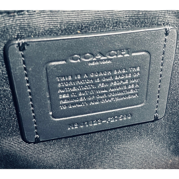 Women's Coach Black / Gold Dome Satchel Crossbody Bag 24” Gold Chain EUC - Picture 15 of 16